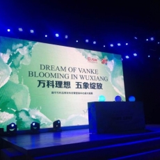 万科开盘仪式P4LED显示屏